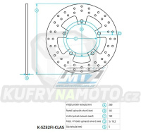 Kotouč brzdový (260/121/5D) - Suzuki Burgman250 / 03-06+Burgman400 / 03-15+Burgman650 / 04-20