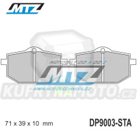 Destičky brzdové DP9003-STA - směs Standard