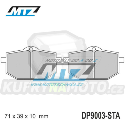 Destičky brzdové DP9003-STA - směs Standard