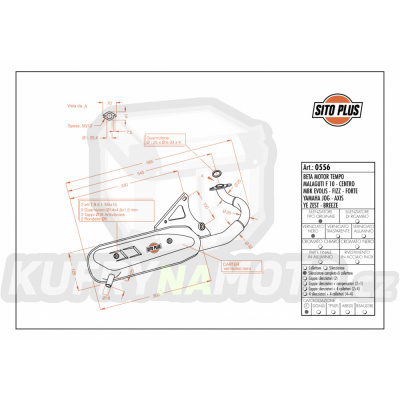 Výfuk Leo Vince Yamaha YE 50 ZEST 1994 - 1995 SITOPLUS LVKN1160-0556