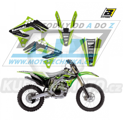 Polepy na motocykl (sada polepů Dream) Kawasaki KXF250 / 09-12 - typ polepů Dream4