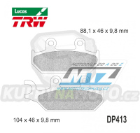 Destičky brzdové DP413-LUSV TRW Lucas MCB627SV - směs Sinter Road