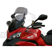 Plexi plexisklo MRA Ducati Multistrada 1200 2009 - 2012 typ X – Creen turistické XCT kouřové