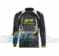 Dres motokros PROGRIP 7010 MX-JERSEY - černo-bílý - velikost XXL