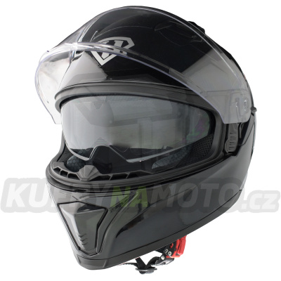 Moto helma Yohe 985 SV Solid Black vel. XL 8596341141967 – akce