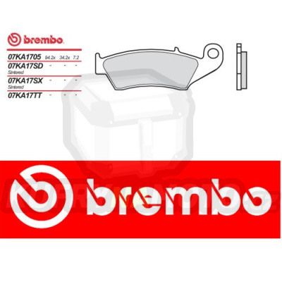 Brzdové destičky Brembo BETA RR ENDURO 450 r.v. Od 05 -  směs Originál Přední