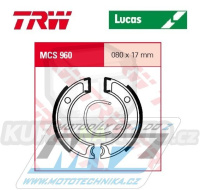 Brzdové obložení (brzdové pakny) TRW Lucas MCS960 - Yamaha PW50 / 80-22 + CA50E + Jog CG50 + SH50 Mint + SH50 Razz