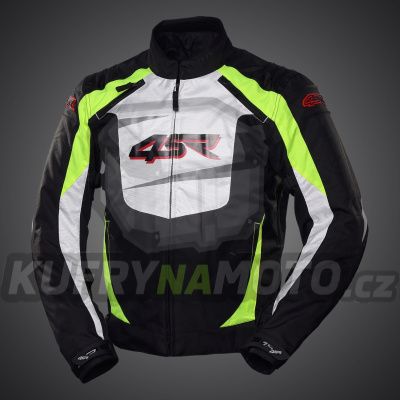 Moto 4SR bunda Stunts Neon velikost 48 textilní - akce