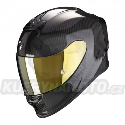 Moto přilba SCORPION EXO-R1 EVO CARBON AIR solid černá