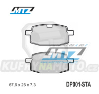 Destičky brzdové DP001-STA - směs Standard