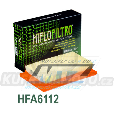 Filtr vzduchový HFA6112 (HifloFiltro) - Aprilia 125RS4+125RX+125SX + 50RS4 + 125 Tuono + 50 GPR + Derbi 125 GPR + 125 Mulhacen + 125 Terra + 660 Mulhacen + Rieju RS-3