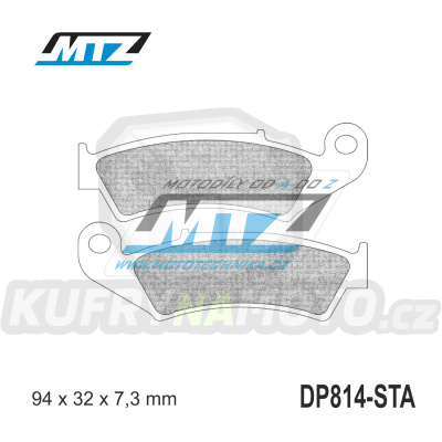 Destičky brzdové DP814-STA - směs Standard