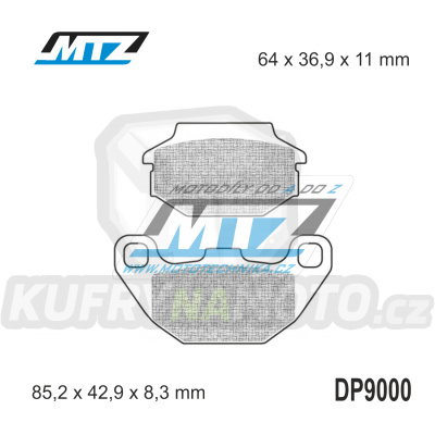 Destičky brzdové DP9000-FM - MTZ směs Offroad Profi