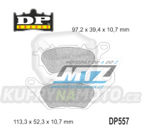 Destičky brzdové DP Brakes DP557 - směs Premium OEM Sinter