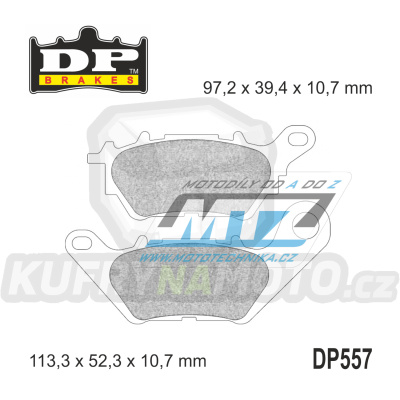 Destičky brzdové DP Brakes DP557 - směs Premium OEM Sinter