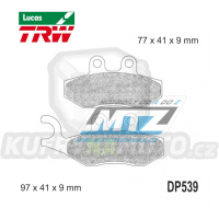 Destičky brzdové DP539-LUSRM TRW Lucas MCB771SRM - směs Sinter Scooter