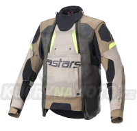 bunda HALO DRYSTAR, ALPINESTARS (khaki/béžová/žlutá fluo) 2024