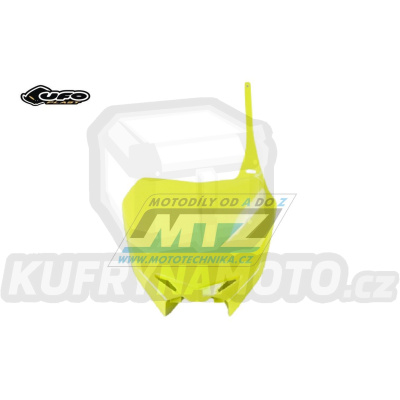 Tabulka přední Suzuki RMZ250 / 10-18 + RMZ450 / 08-17 - barva FLUO žlutá (neon žlutá)