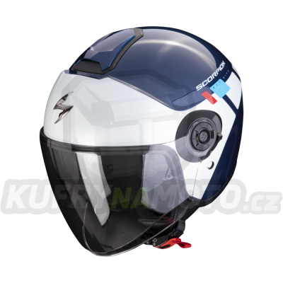 Moto přilba SCORPION EXO-CITY II MALL modro/bílo/červená