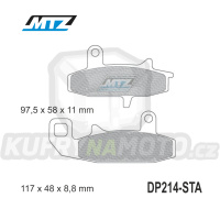 Destičky brzdové DP214-STA - směs Standard