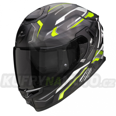 Moto přilba SCORPION GT EXO-GT SP AIR AUGUSTA matná černo/šedo/fluo žlutá