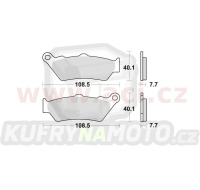 brzdové destičky, BRAKING (semi-metalická směs SM1) 2 ks v balení