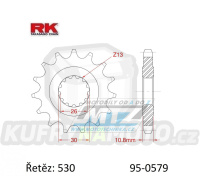 Kolečko řetězové (pastorek) 0579-15zubů RK - Yamaha FJ1100+FJ1200 + FZS1000 Fazer+FZ1N+FZ1 Fazer + MT-01+XJR1200+XJR1300 + YZF-R1 + RD500+RZ500+RZV500R