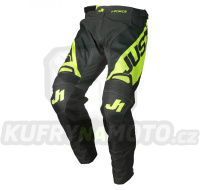 Moto kalhoty JUST1 J-FORCE VERTIGO šedo/fluo žluté