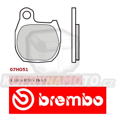 Brzdové destičky Brembo HONDA TLM 220 r.v. Od 89 -  směs Originál Přední