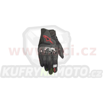 rukavice SMX-1 AIR 2, ALPINESTARS (černé/červené fluo) 2024