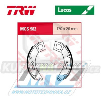 Brzdové obložení (brzdové pakny) TRW Lucas MCS982 - Piaggio Cosa 125 + Cosa 150 + Cosa 200