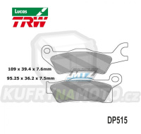 Destičky brzdové DP515-LUSI TRW Lucas MCB862SI - směs Sinter Offroad