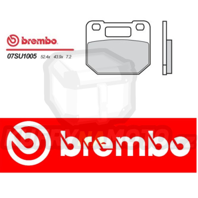 Brzdové destičky Brembo SUZUKI RG GAMMA 125 r.v. Od 85 -  směs Originál Přední