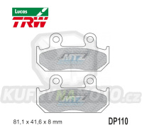 Destičky brzdové DP110-LU TRW Lucas MCB562 - směs Allround