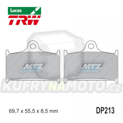 Destičky brzdové DP213-LU TRW Lucas MCB595 - směs Allround