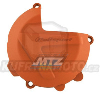 Kryt spojkového víka KTM 250SX / 17-22 + 250EXC+300EXC / 17-23 + Husqvarna TE250+TE300 / 17-23 + TC250 / 17-22 + TX300 - barva oranžová