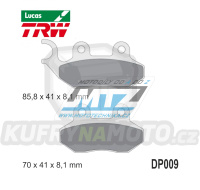 Destičky brzdové DP009-LUEC TRW Lucas MCB684EC - směs Allround Economy