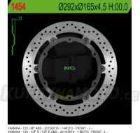 Brzdový kotouč moto NG 1454