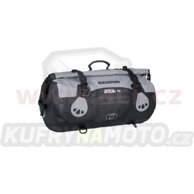 vodotěsný vak Aqua T-70 Roll Bag, OXFORD (šedý/černý, objem 70 l)