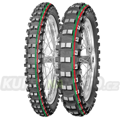 Pneu 90/100-21 (57M) TERRA FORCEMX-MH, MITAS - ČR (zelený/červený pruh)