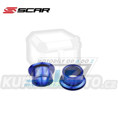 Rozpěrky na osu zadního kola SCAR - Yamaha YZF250 / 09-25+YZF450 / 09-25 - modré