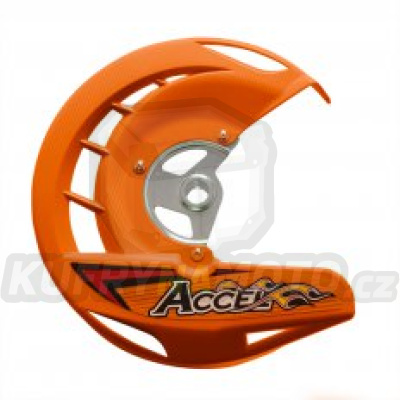 ACCEL kryt kotouče brzdové přední KTM SX/SXF '03-'14, EXC, EXCF '03-'15 barva oranžová