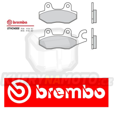 Brzdové destičky Brembo ITALJET TORPEDO 150 r.v. Od 08 -  Originál směs Zadní