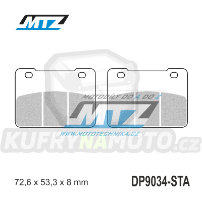 Destičky brzdové DP9034-STA - směs Standard