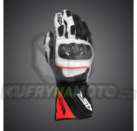 Moto rukavice 4SR Sport Cup Reflex Red velikost S kožené - akce