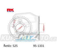 Rozeta ocelová (převodník) 1331-42zubů RK - Honda CRF1000L Africa Twin / 16-19 + CRF1000A Africa Twin + CRF1100L Africa Twin / 2021 + CRF1100L Africa Twin Adventure Sports DCT