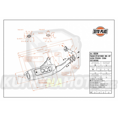 Výfuk Leo Vince Gilera STORM 50 1994 - 2001 SITOPLUS LVKN171-0554