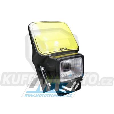 Maska přední se světlem Yamaha DT + Kawasaki KLR+KDX + Suzuki DR  - černá
