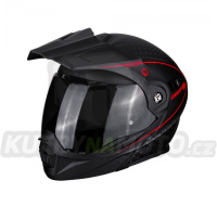Moto přilba SCORPION ADX-1 HORIZON matná černo/neonově červená