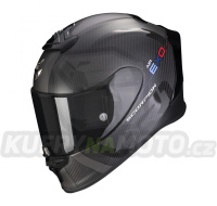 Moto přilba SCORPION EXO-R1 EVO CARBON AIR MG matná černo/tmavě stříbrná